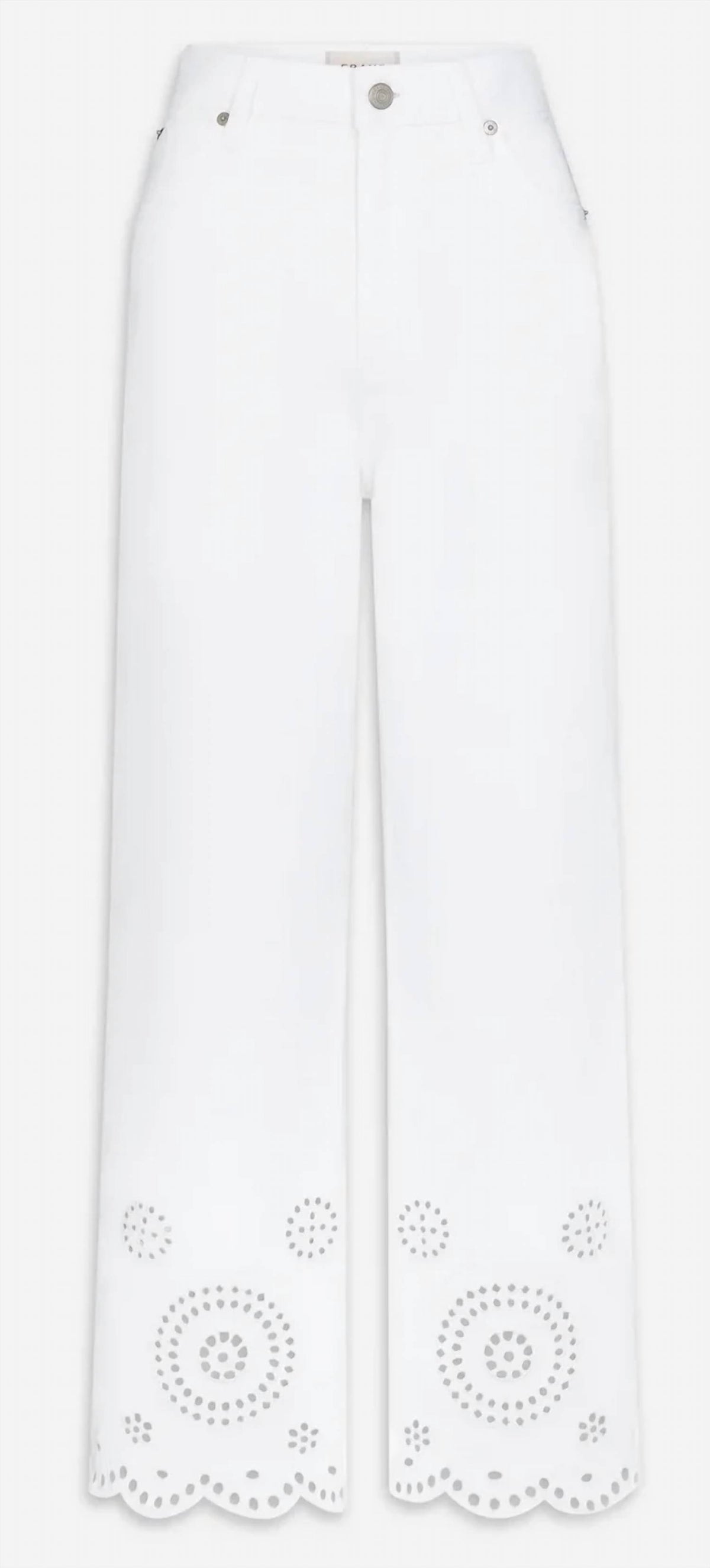 Frame - Eyelet Flare Pants