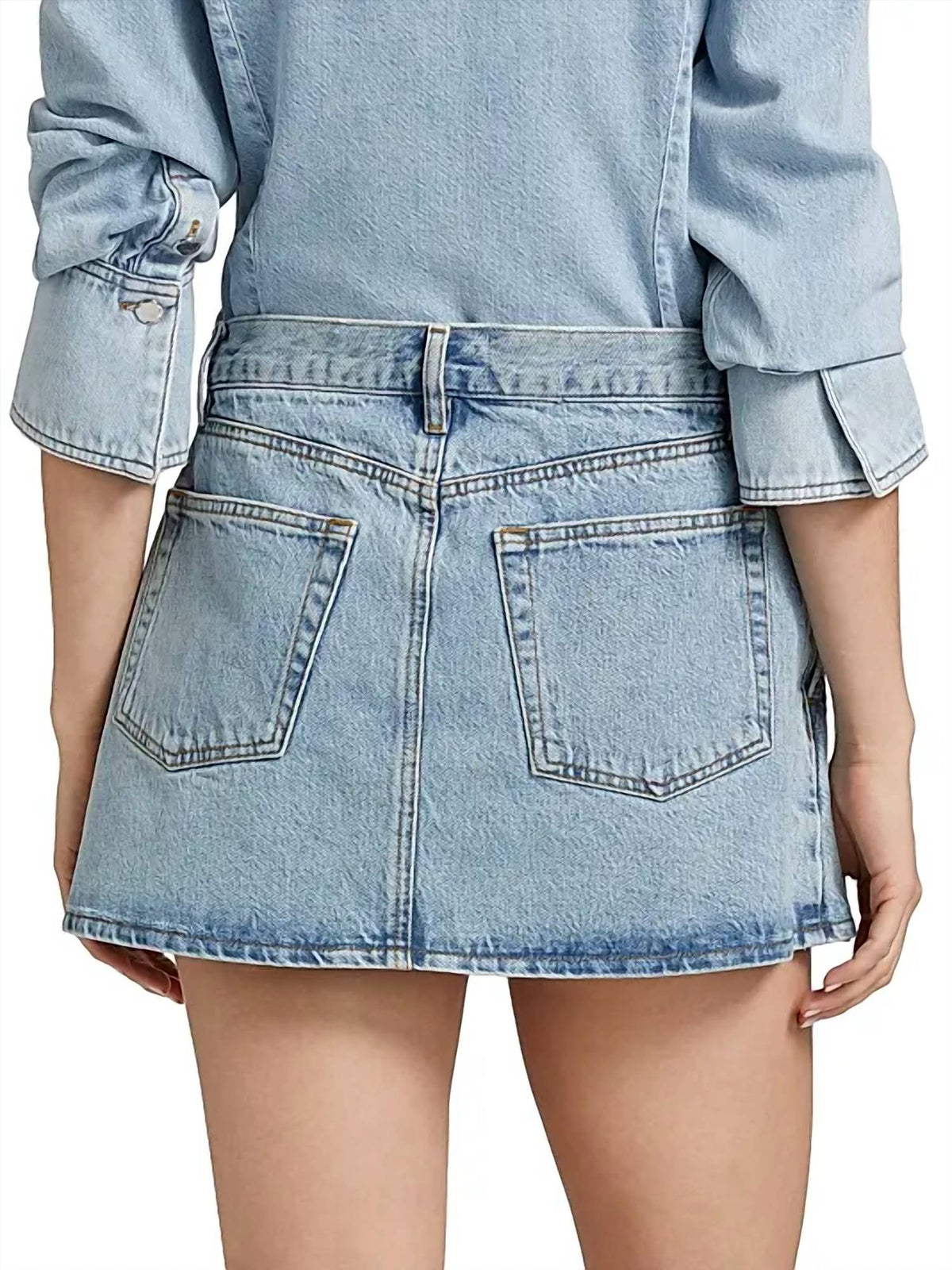 Frame - High Rise Pleated Skirt