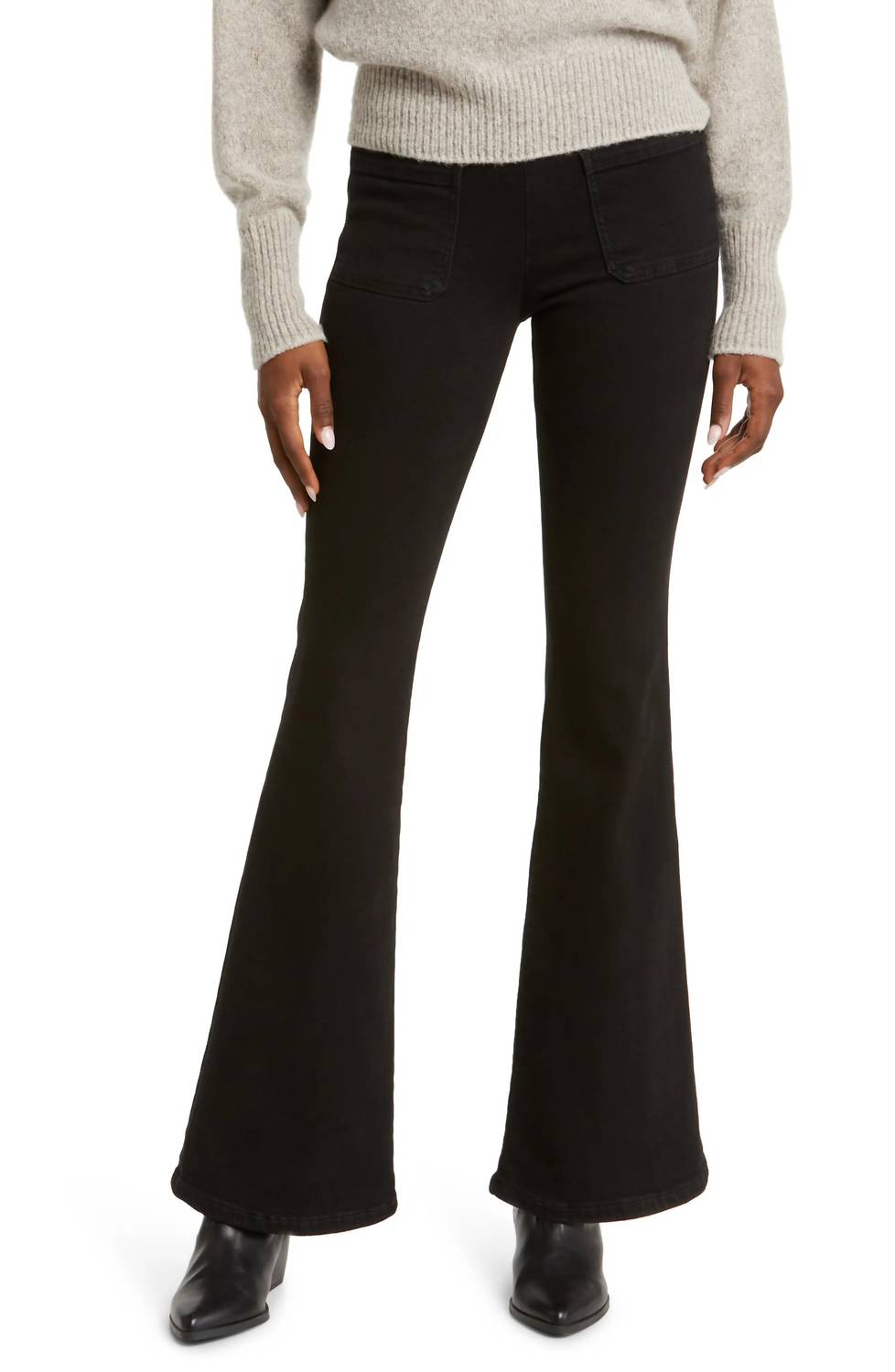 Frame - Jet Set Flare Pull On Jeans