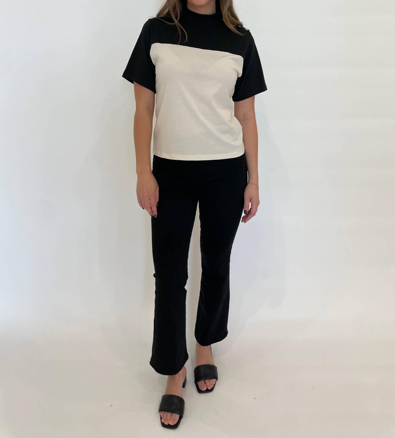 Frame - Jetset Crop Mini Boot Jeans - black - boot - cut - clothing