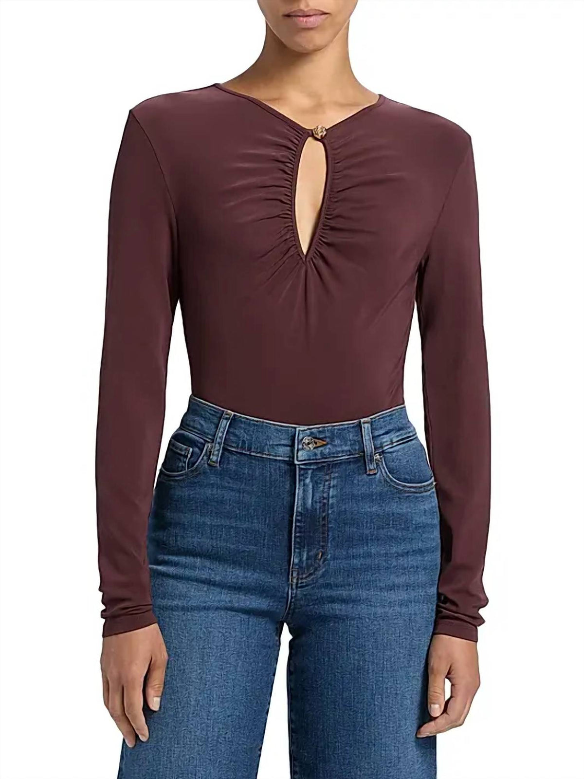 Frame - Keyhole Long Sleeve Top