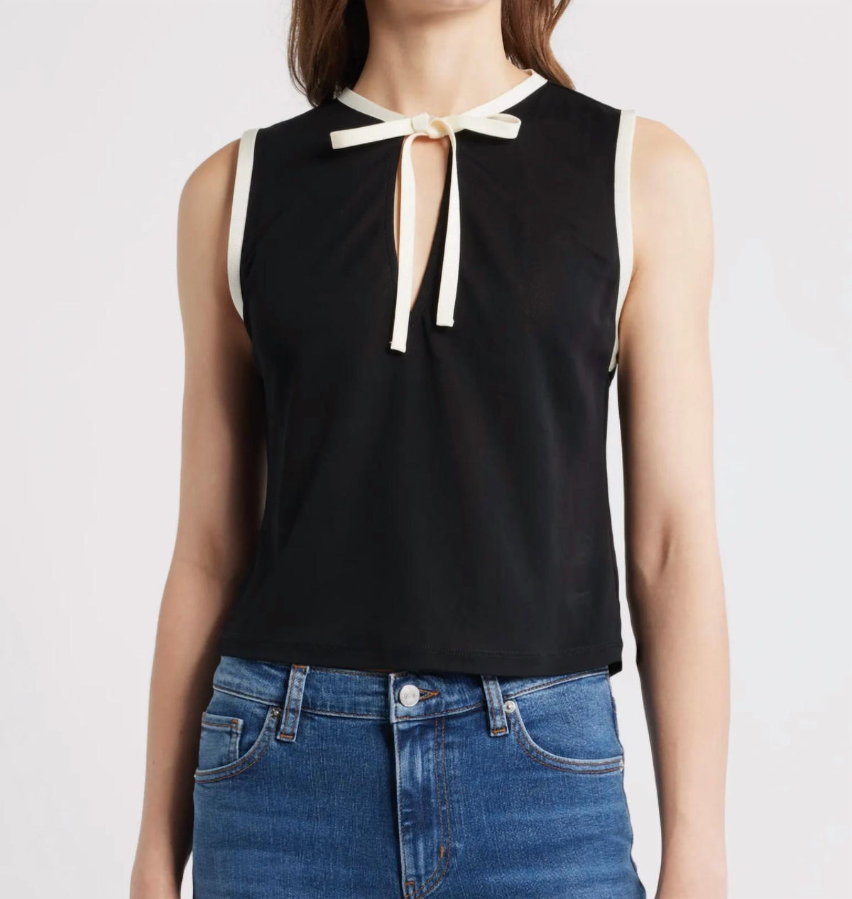 Frame - Keyhole Tie Tank Top