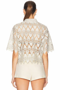 Frame - Lace Button Up Shirt