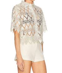 Frame - Lace Button Up Shirt