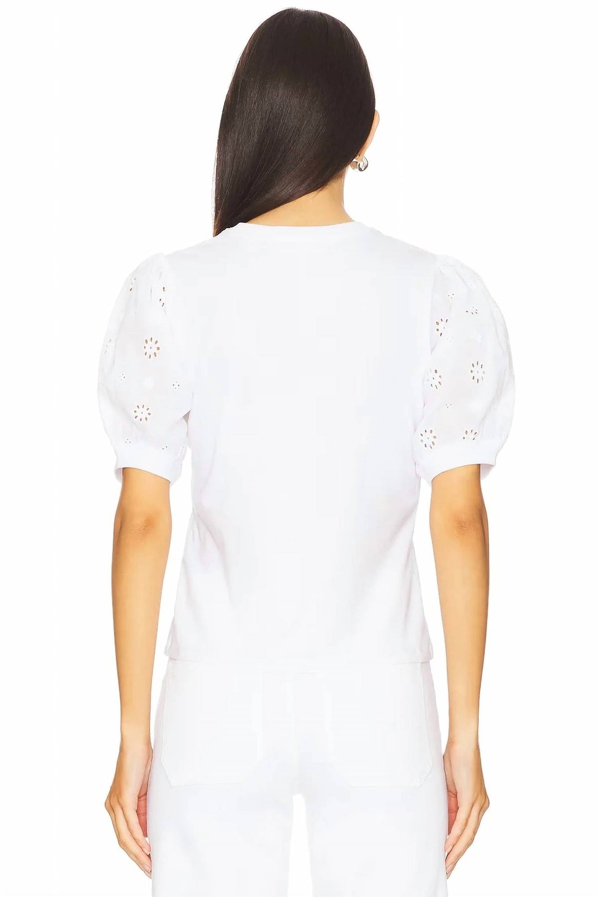 Frame - Lace Sleeve Tee