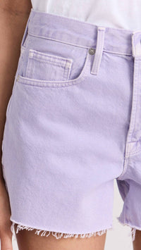 Frame - Le Brigette Raw Shorts - clothing - cotton - jean - shorts