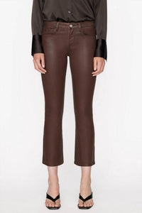 Frame - Le Crop Mini Boot Coated Jeans