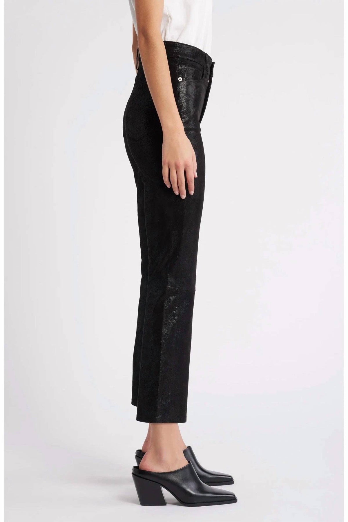 Frame - LE CROP MINI BOOT LEATHER PANTS