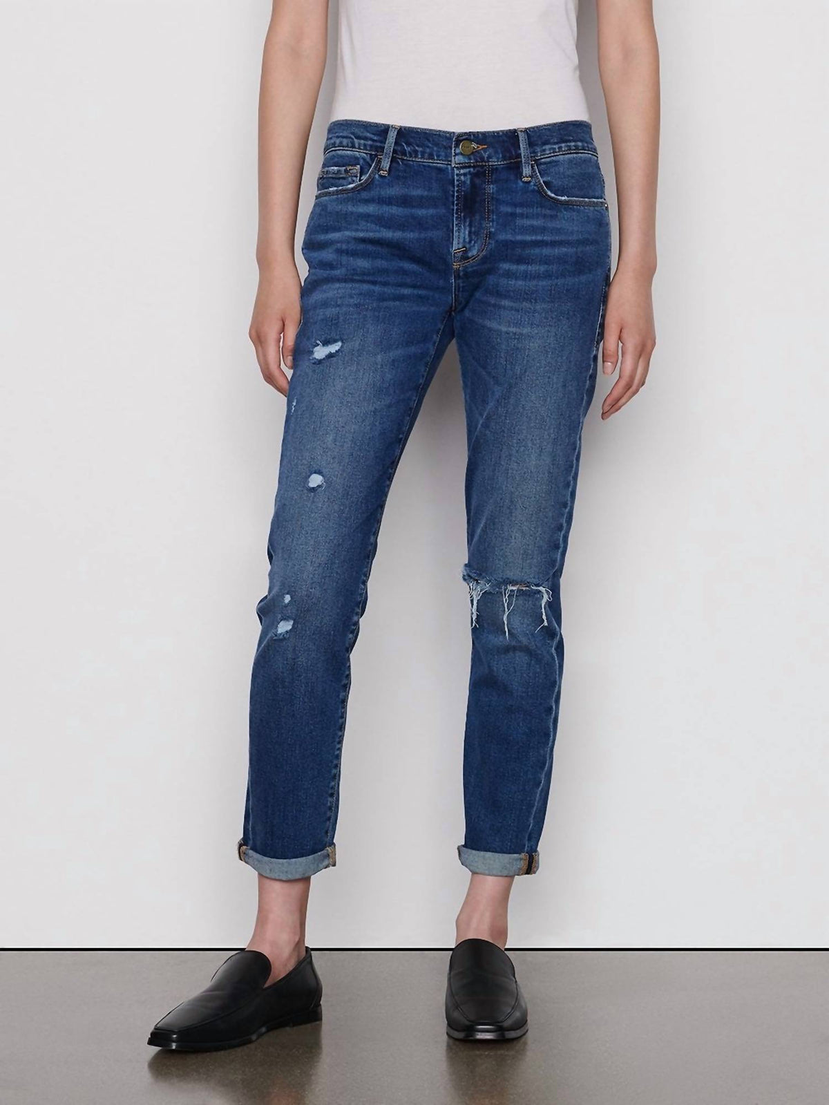 Frame - Le Garcon Mid-rise Boyfriend Jeans