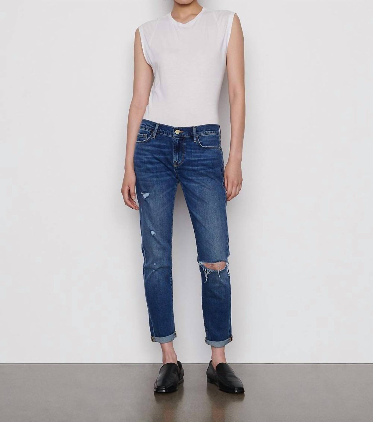 Frame - Le Garcon Mid-rise Boyfriend Jeans