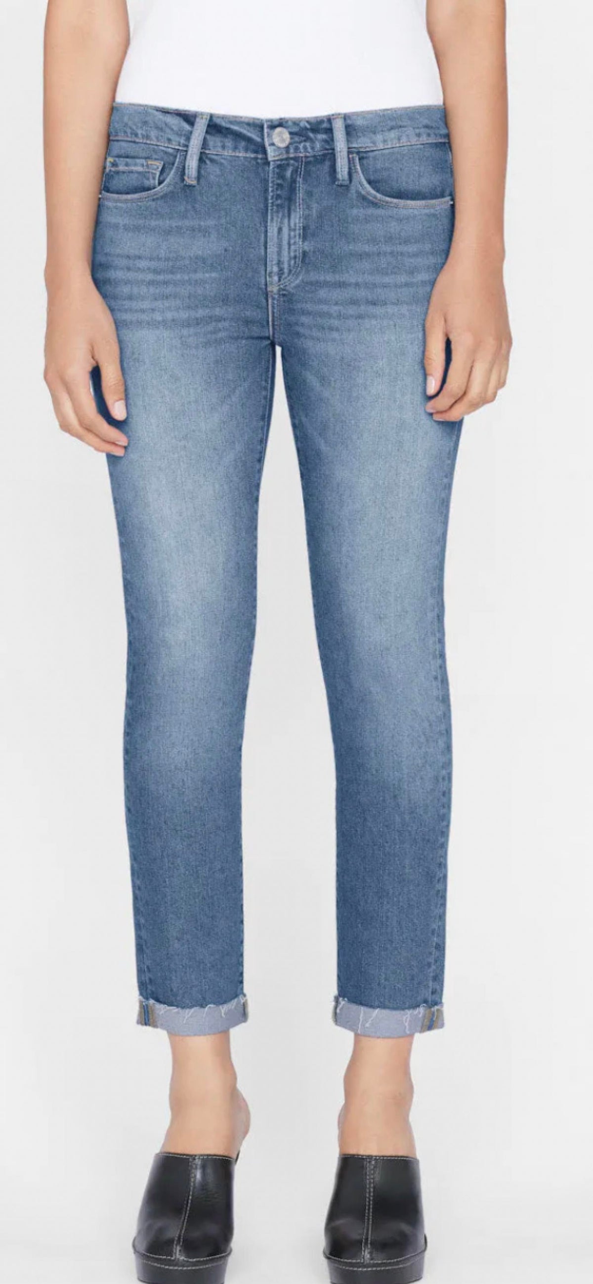 Frame - Le Garcon Rolled Raw After Jeans