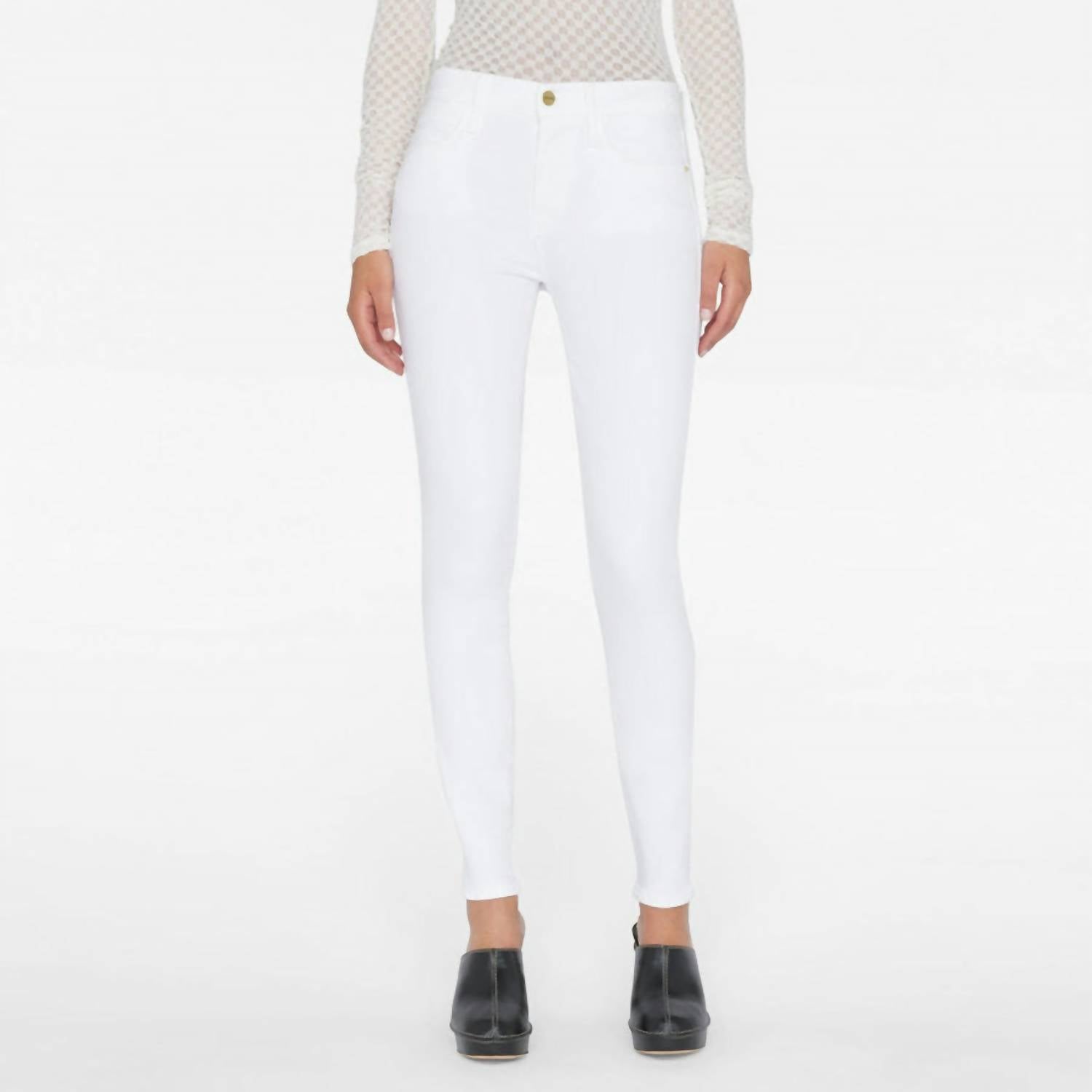 Frame - Le High Rise Skinny Jeans - clothing - jeans - skinny