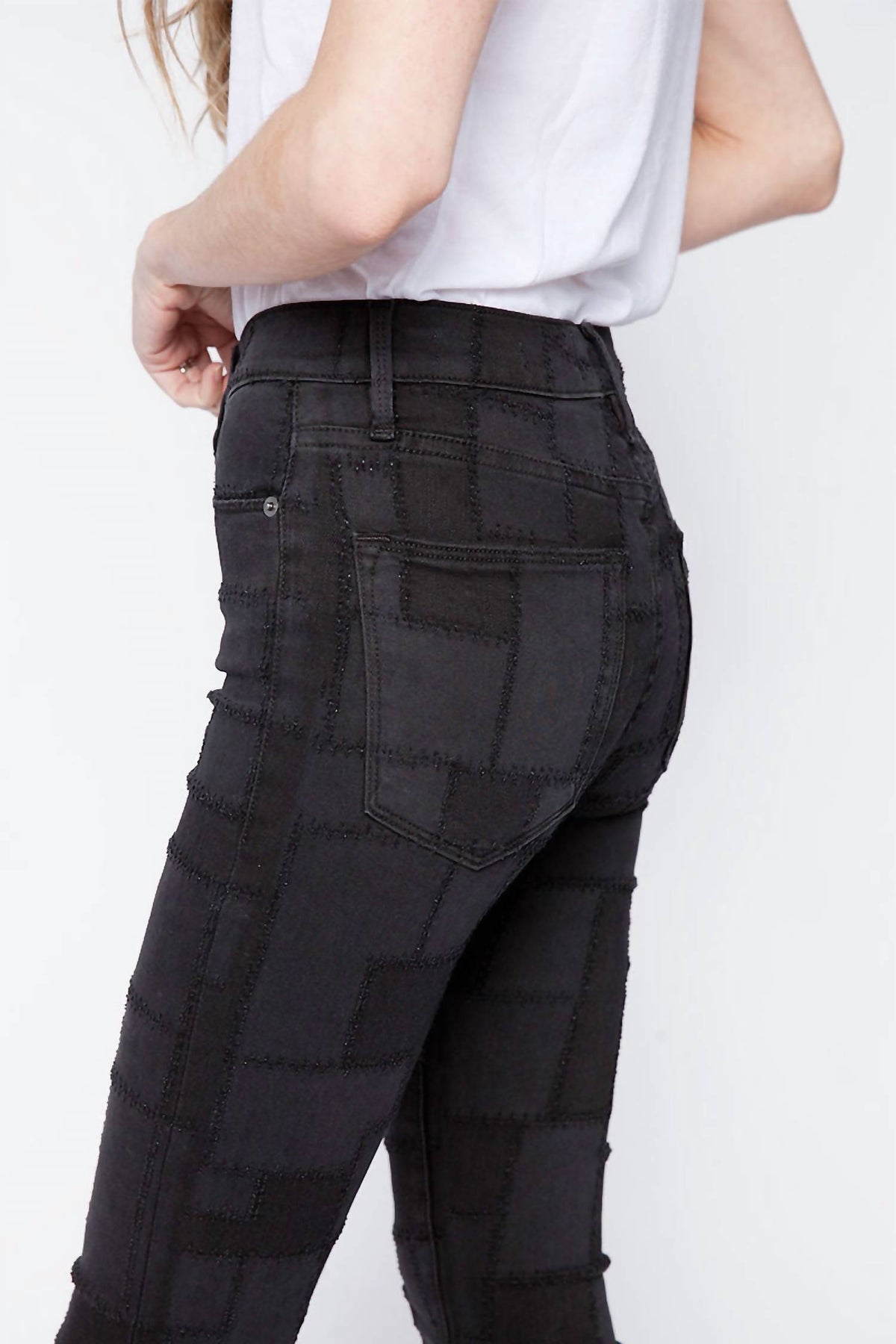 Frame - Le High Skinny Laser Patchwork Jeans