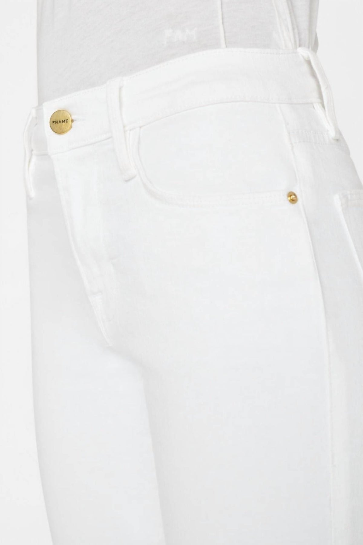 Frame - Le High Straight Cascade Raw Hem Jeans