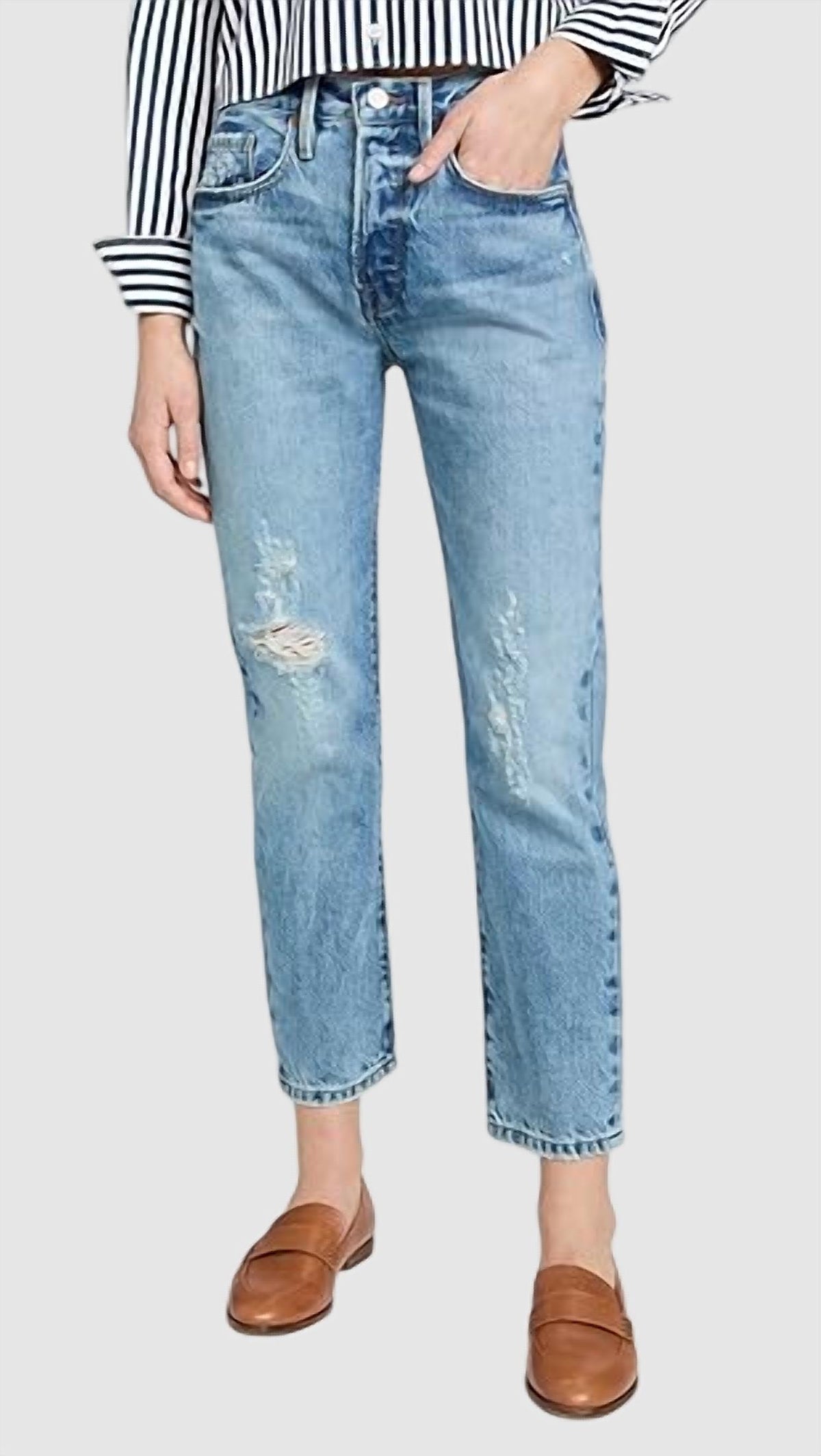 Frame - Le Original High Rise Slim Straight Jean