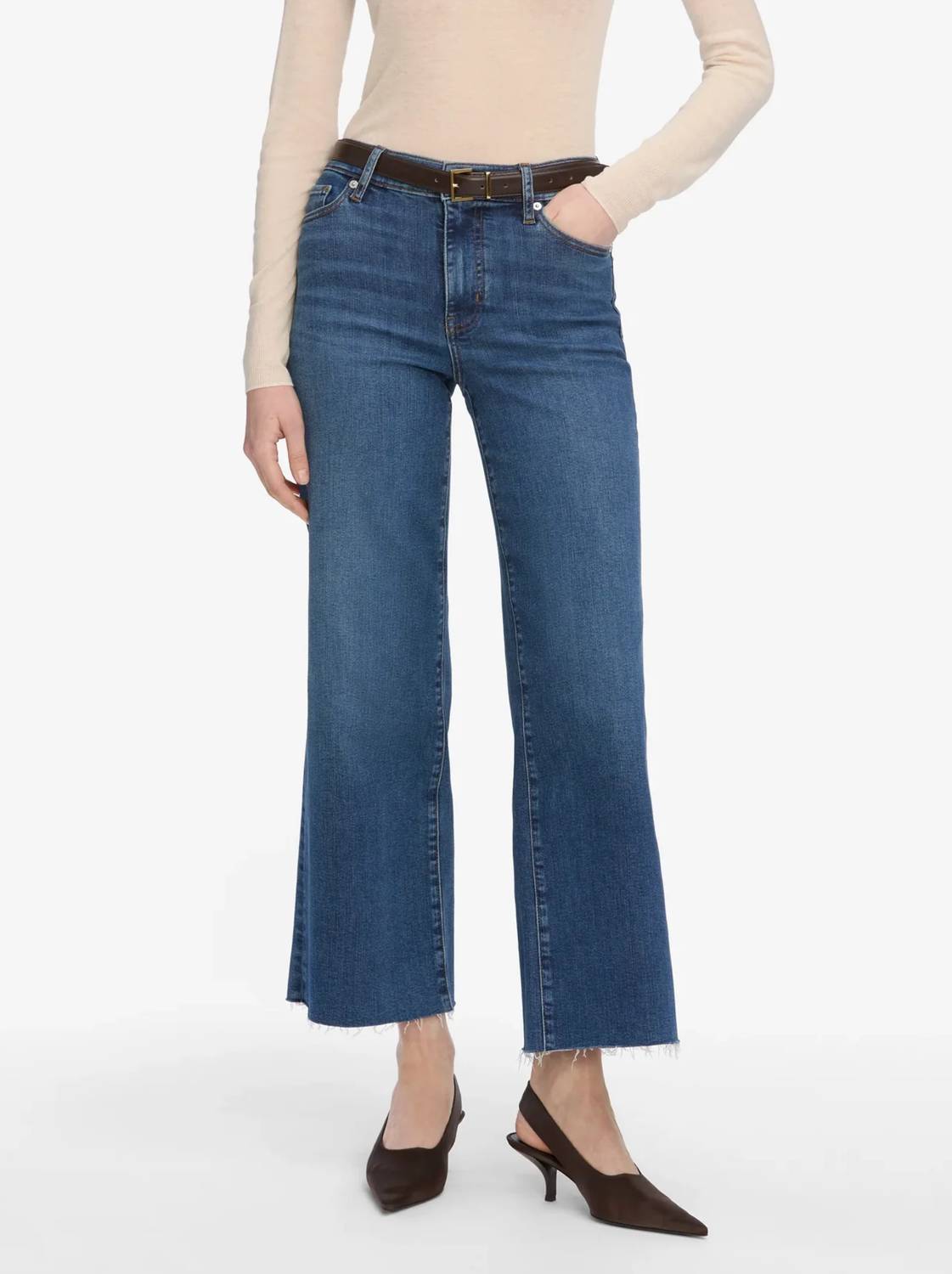 Frame - Le Slim Palazzo Crop Jean