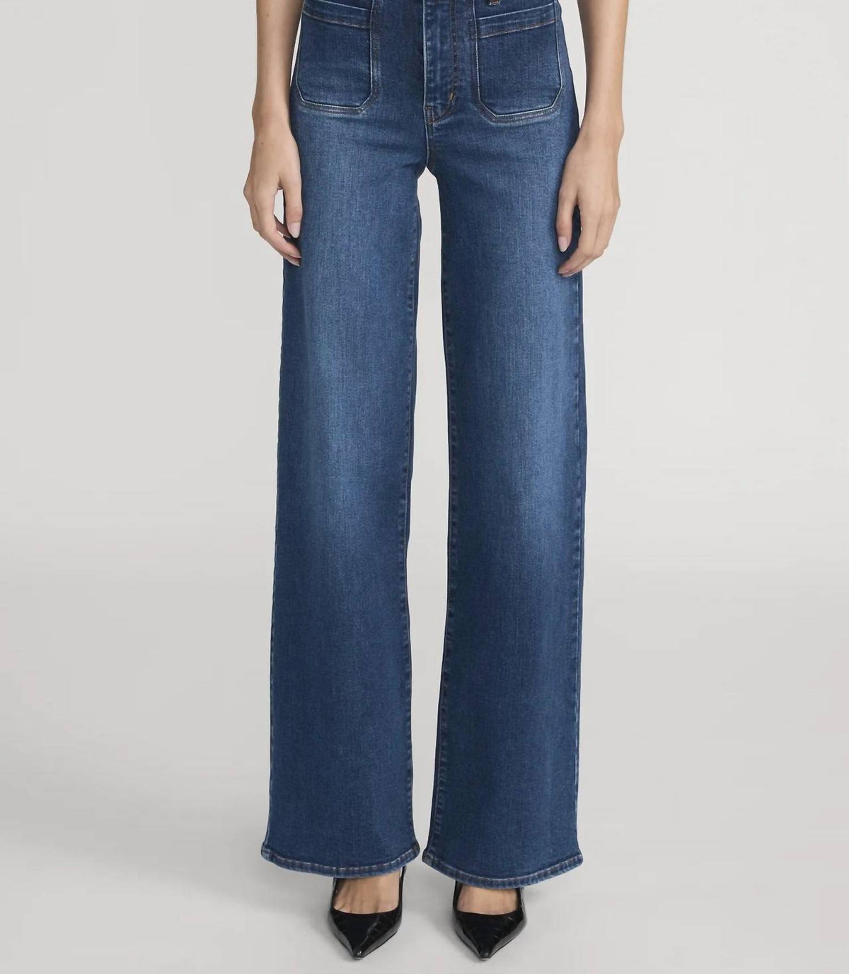 Frame - Le Slim Palazzo Modernist Pocket Jeans