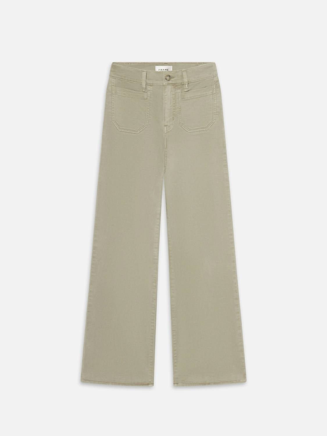 Frame - Le Slim Palazzo Modernist Pocket Pant - clothing - green - pants