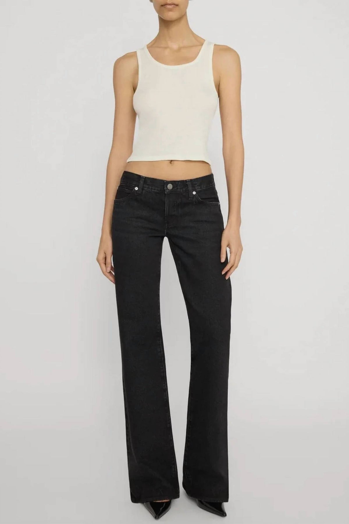 Frame - Low-rise Gray Jean