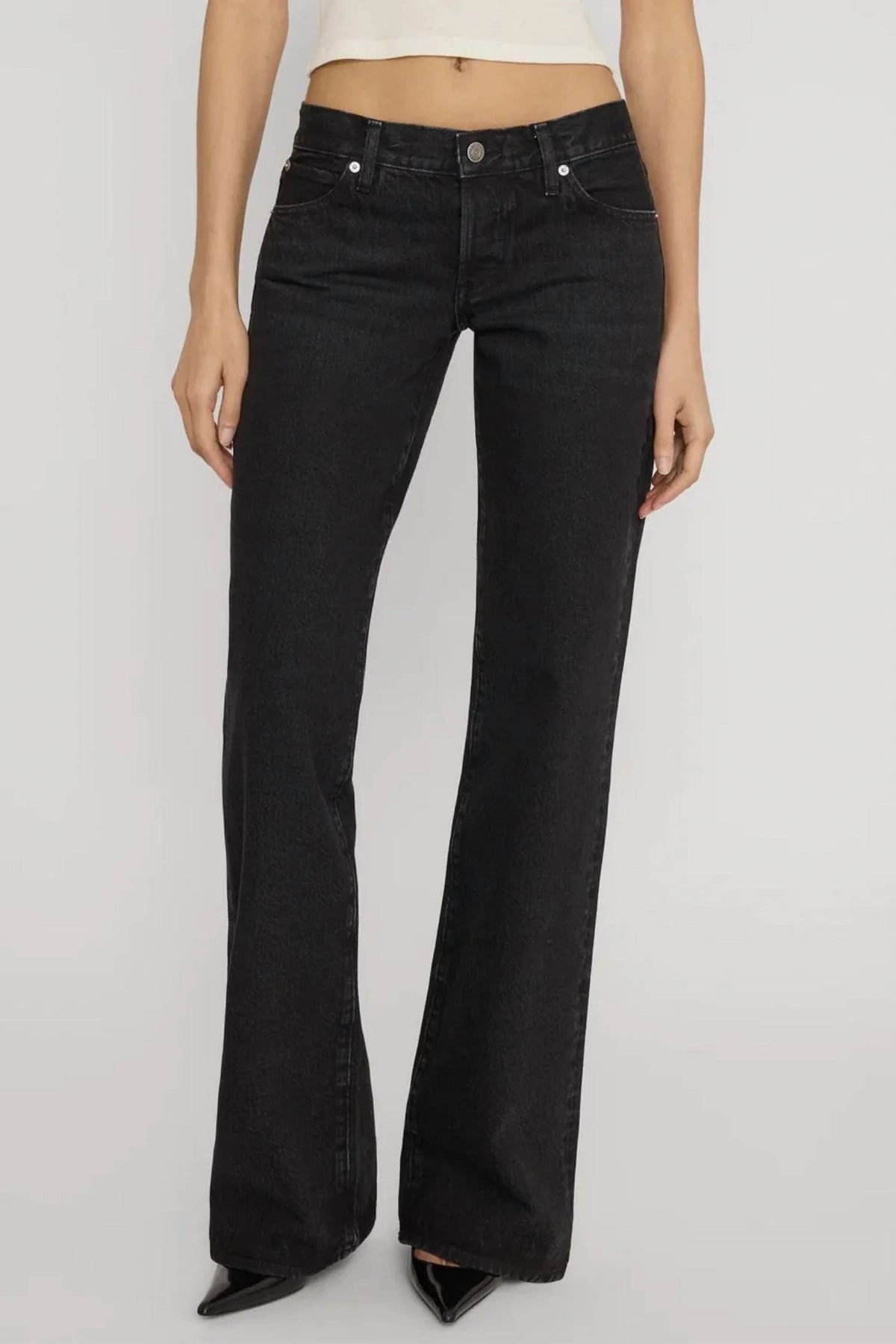 Frame - Low-rise Gray Jean