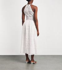 Frame - Paisley Eyelet Midi Dress