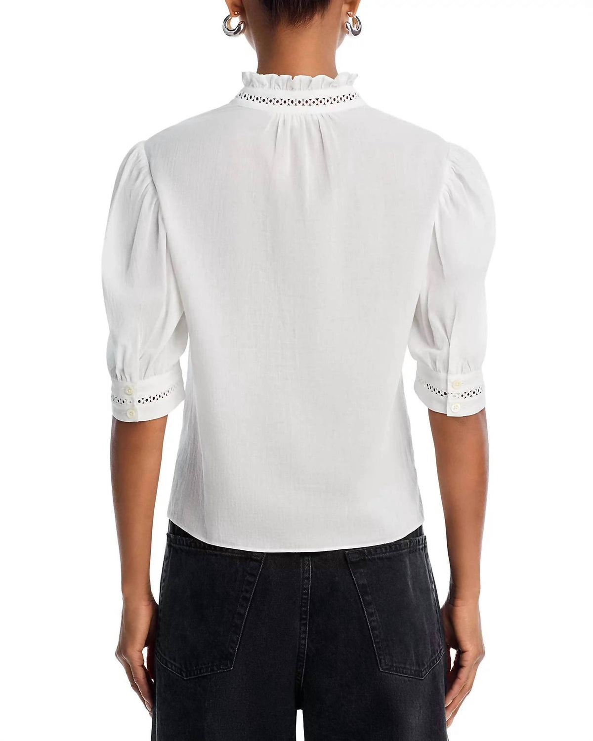 Frame - Ruffle Collar Top