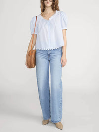 Frame - Serene Scoop Neck Top