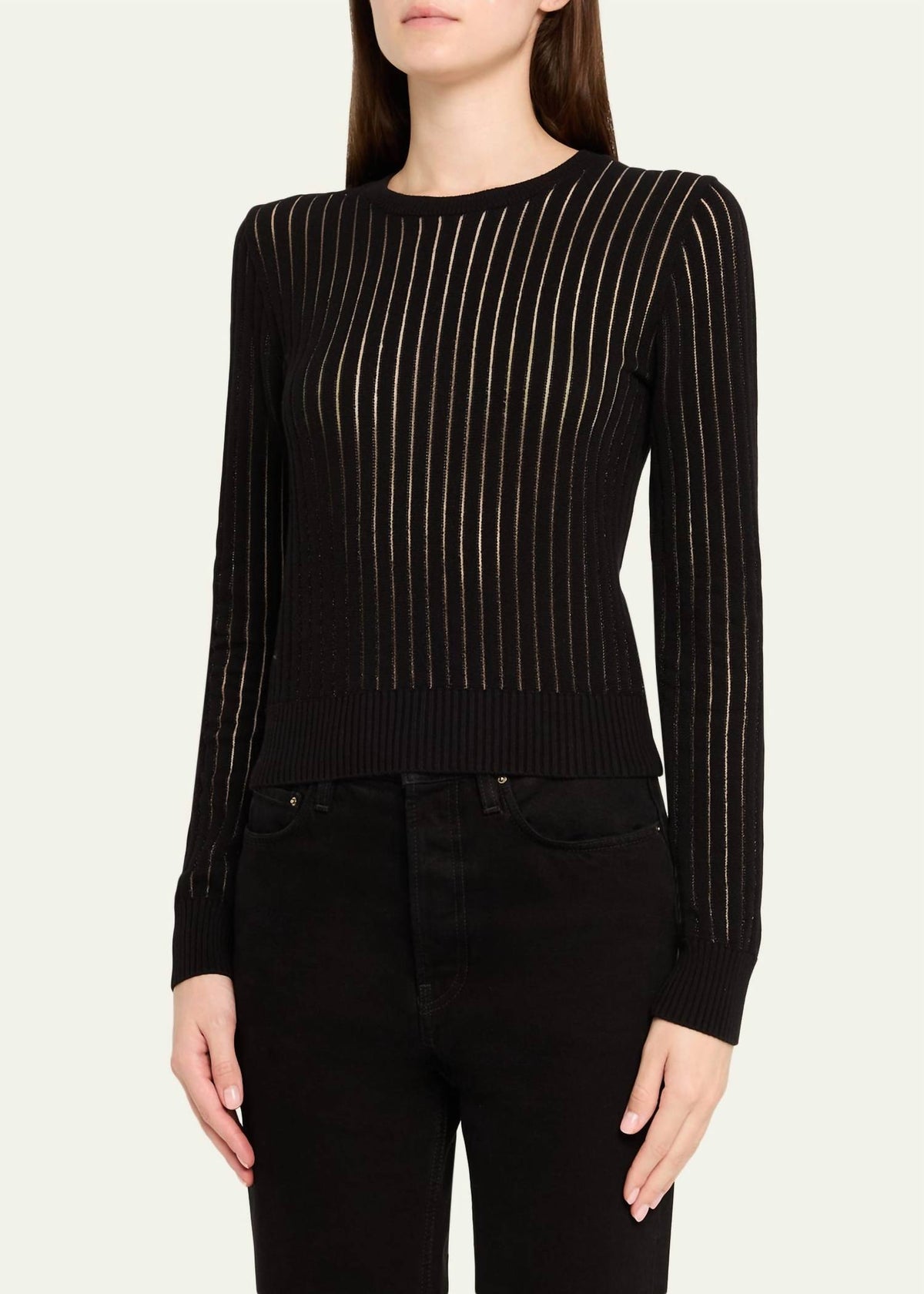 Frame - Sheer Stripe Sweater