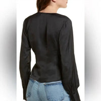 Frame - Shirred V-neck Blouse