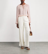 Frame - Silk Balloon Sleeve Blouse