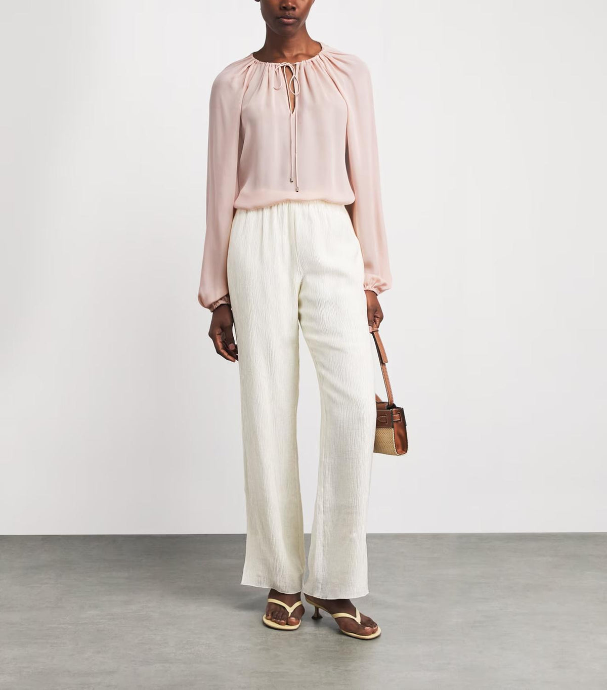 Frame - Silk Balloon Sleeve Blouse