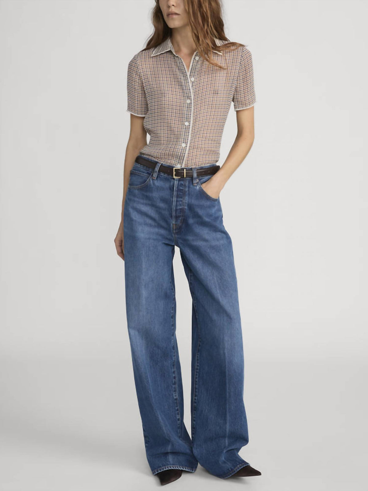 Frame - Silk Check Shirt