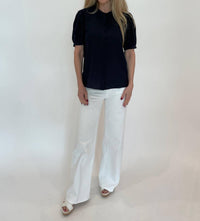 Frame - Silk Gathered Top - blouses - blue - clothing