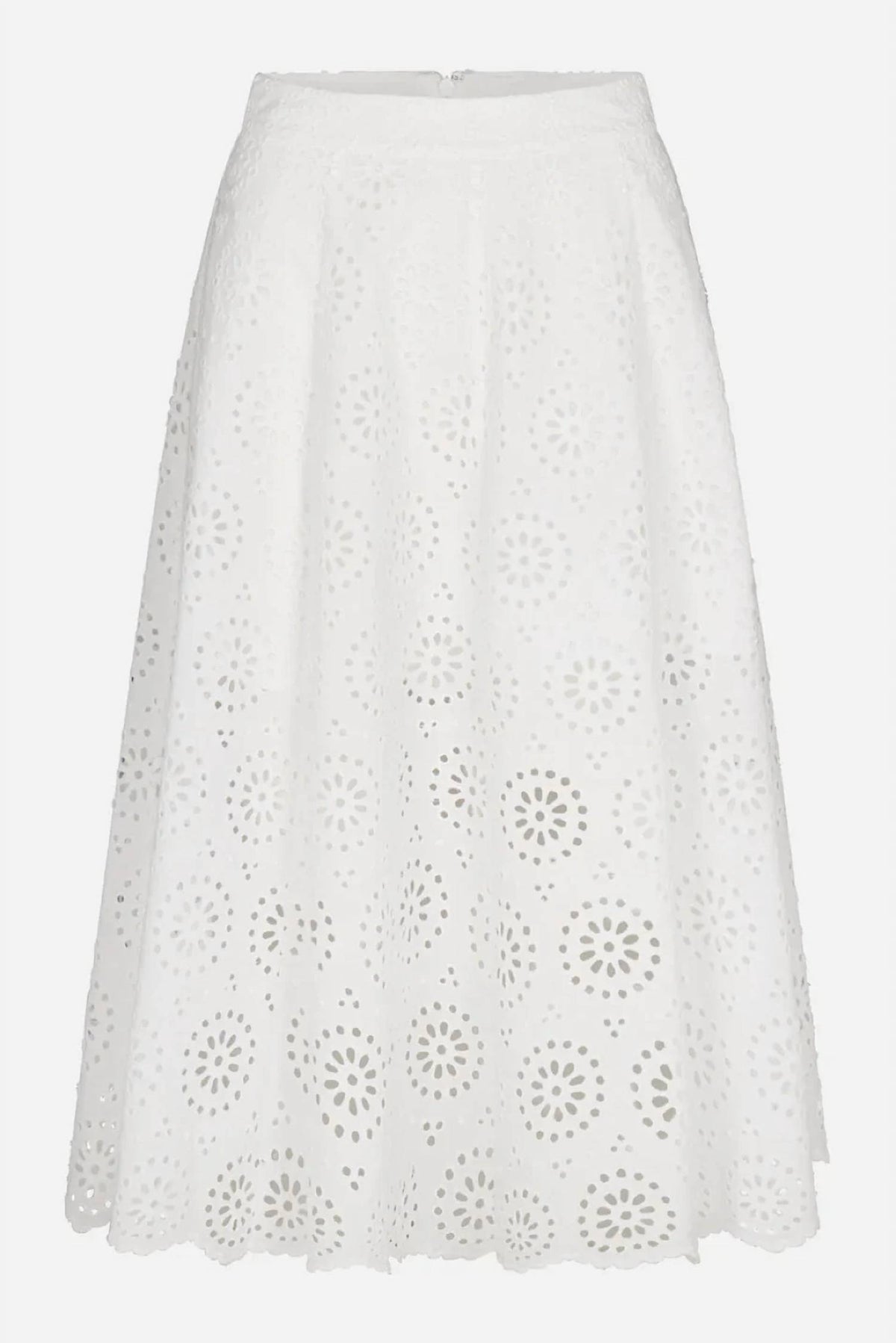 Frame - Solstice Eyelet Midi Skirt