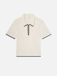 Frame - Sport Polo - beige - clothing - cotton