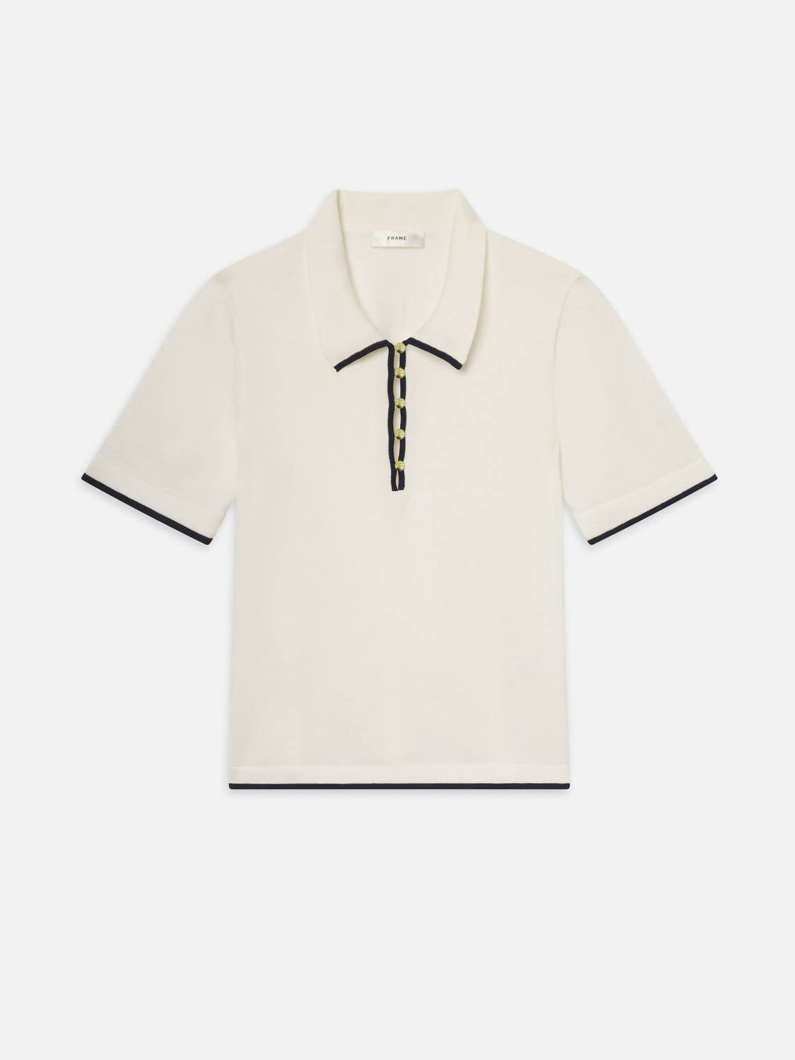 Frame - Sport Polo - beige - clothing - cotton