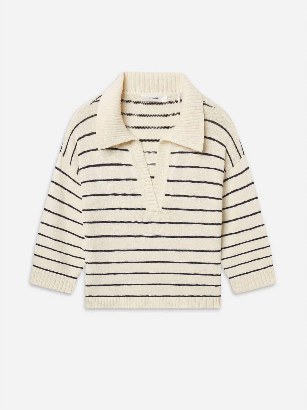Frame - Stripe Eazy Pullover Sweater