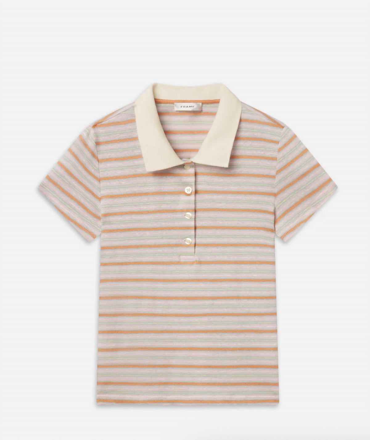 Frame - Striped Short Sleeve polo
