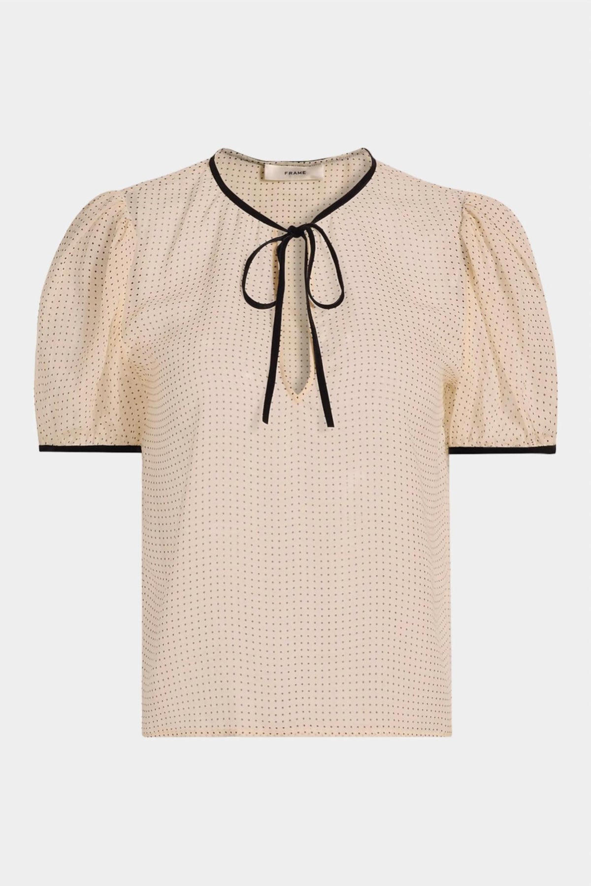 Frame - The Tie Puff Sleeve Blouse