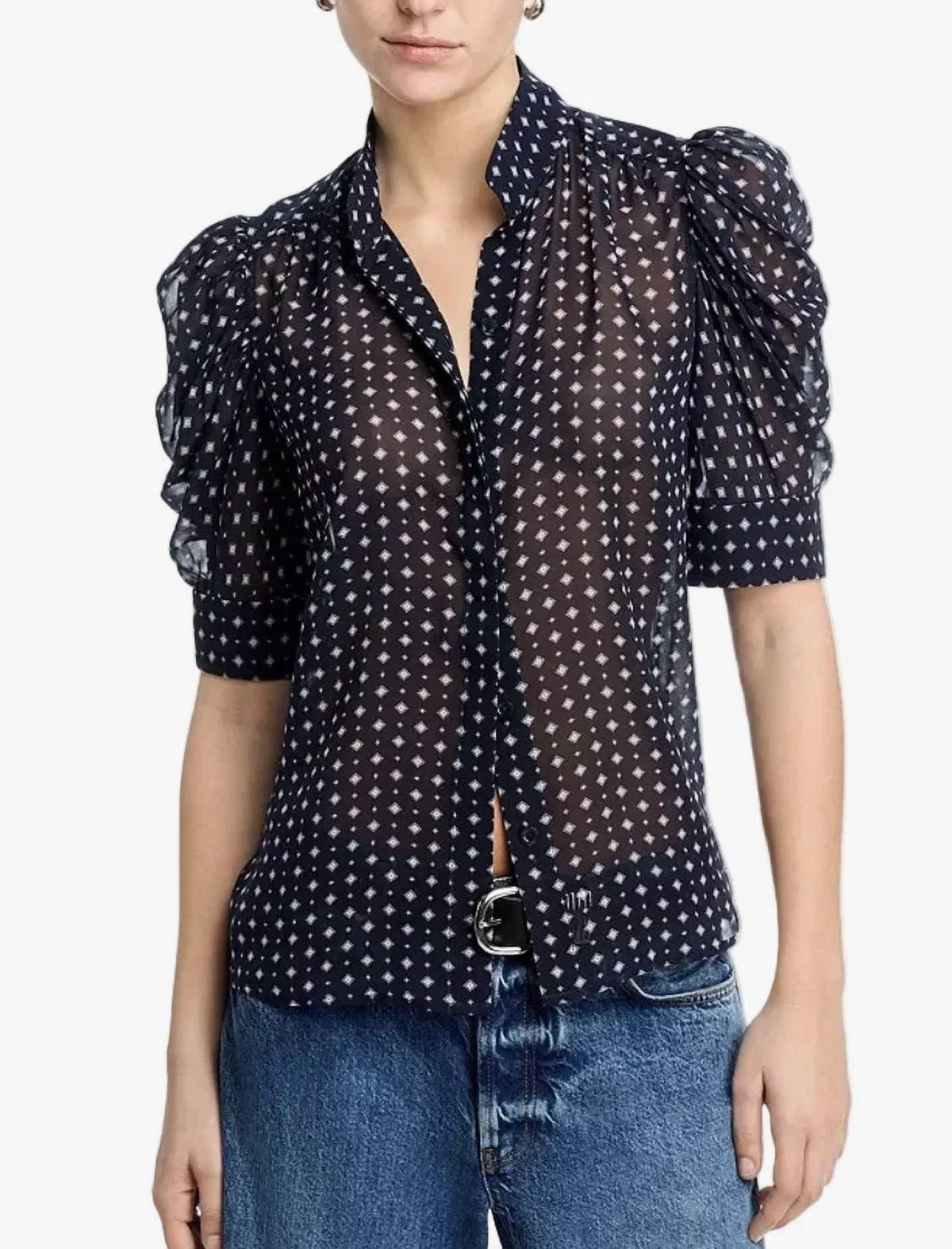 Frame - Tie Print Gillian Top