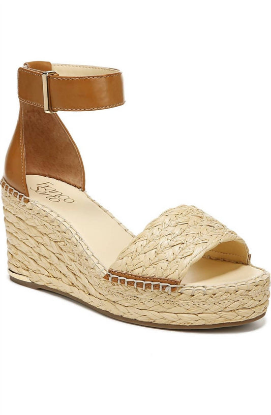 Franco Sarto - Women's Clemens Wedge Sandal - brown - shoes - wedges