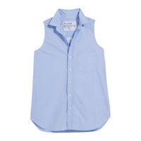 Frank & Eileen - Finley Sleeveless Shirt - blouses - blue - clothing