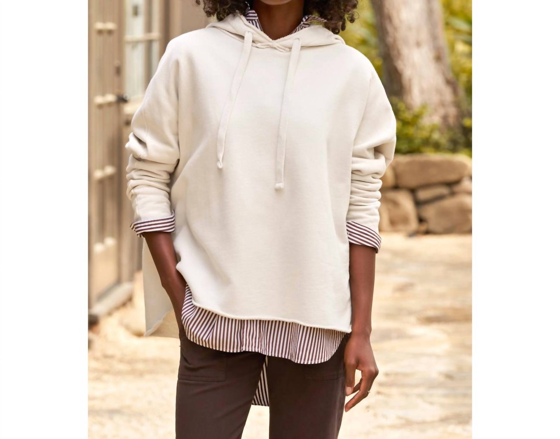 Frank & Eileen - Kane Capelet Hoodie - clothing - cotton - hoodies