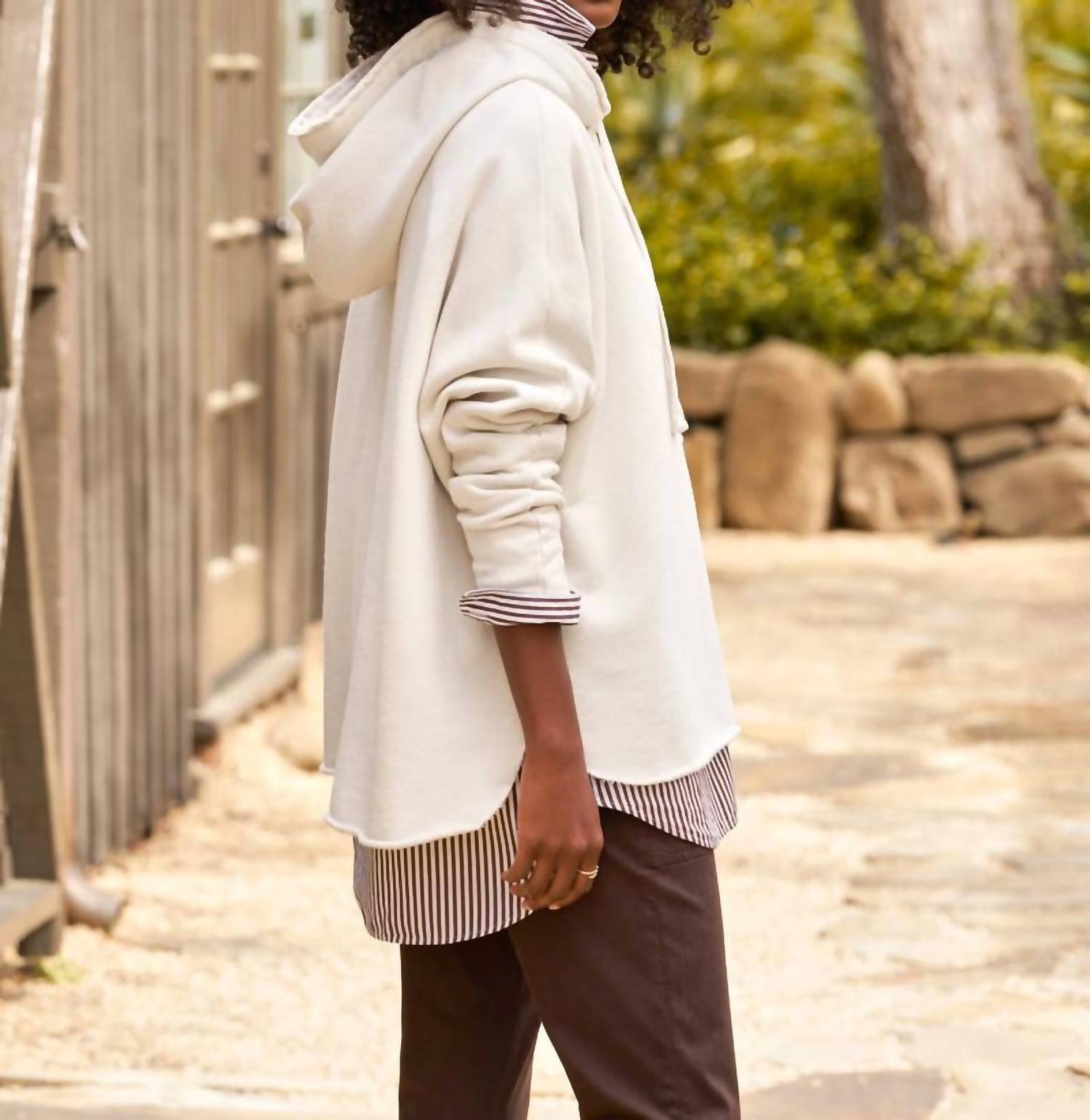 Frank & Eileen - Kane Capelet Hoodie - clothing - cotton - hoodies
