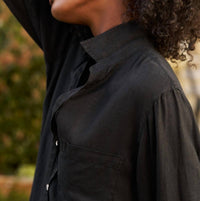 Frank & Eileen - Rory Maxi Shirt Dress - black - clothing - dresses