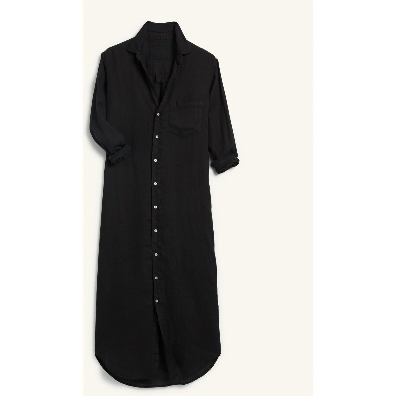 Frank & Eileen - Rory Maxi Shirt Dress - black - clothing - dresses