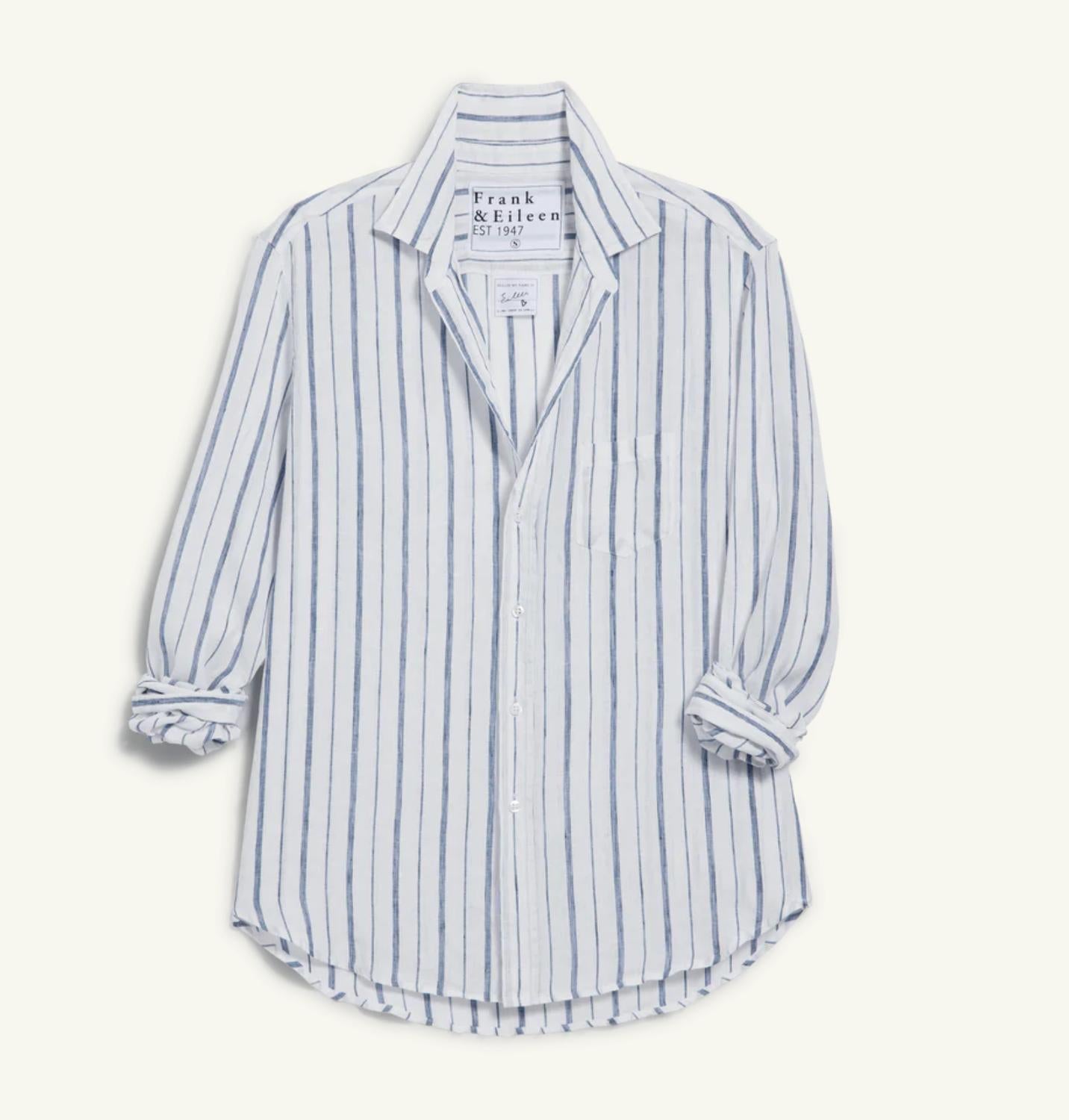 Frank & Eileen - Women's Eileen Relaxed Long Sleeve Shirt - blue - button - down - shirts - clothing