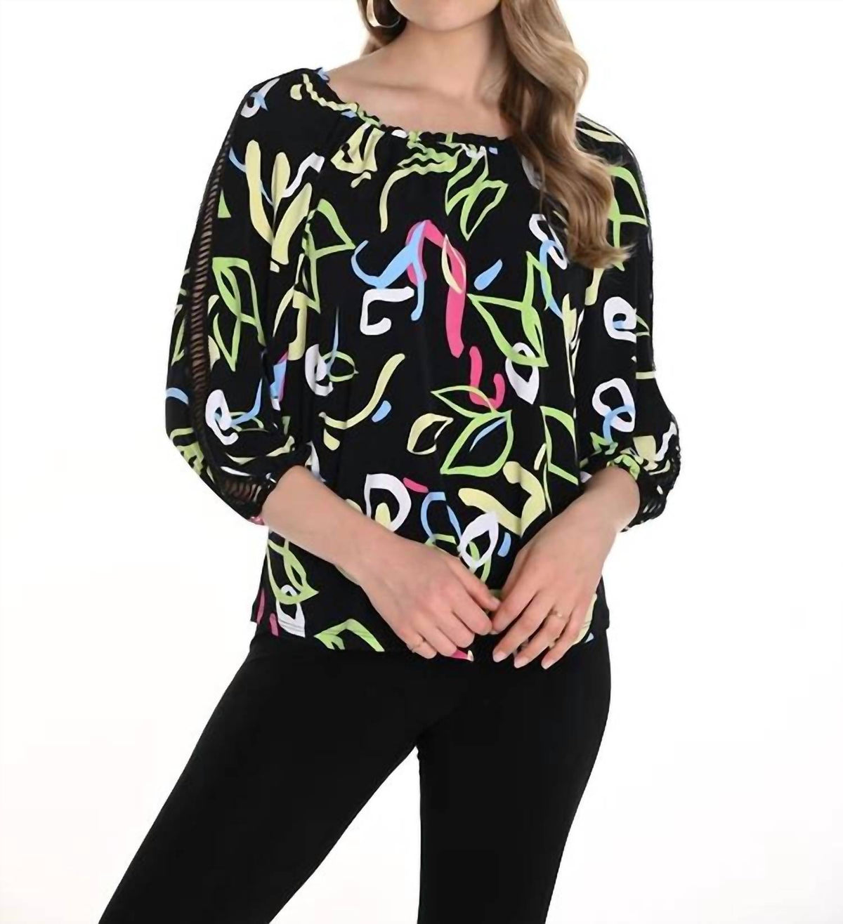 Frank Lyman - Abstract Print Top