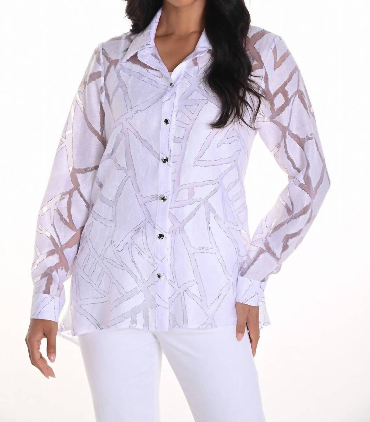 Frank Lyman - Button Down Printed Blouse