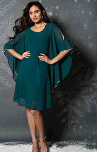 Frank Lyman - Chiffon Overlay Dress